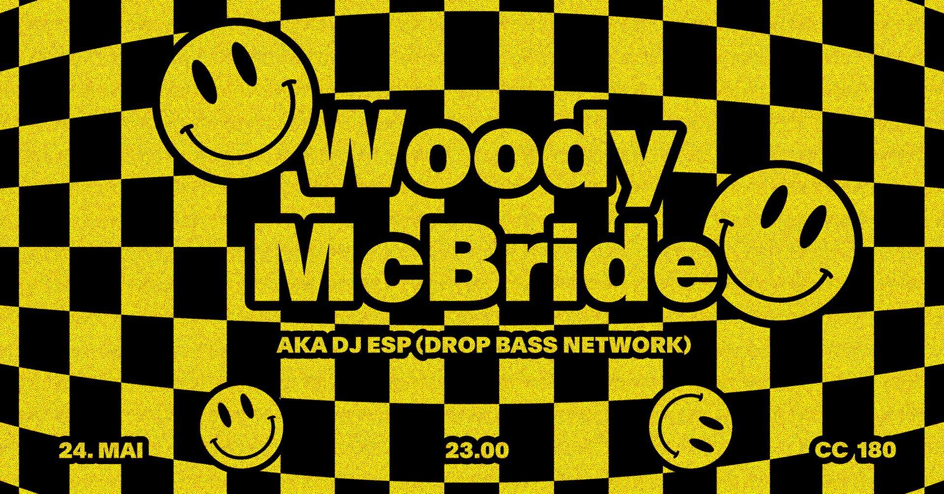 Woody McBride aka DJ ESP (Drop Bass Network) LIVE // DJ Spacebear & kompressorkanonen - フライヤー表