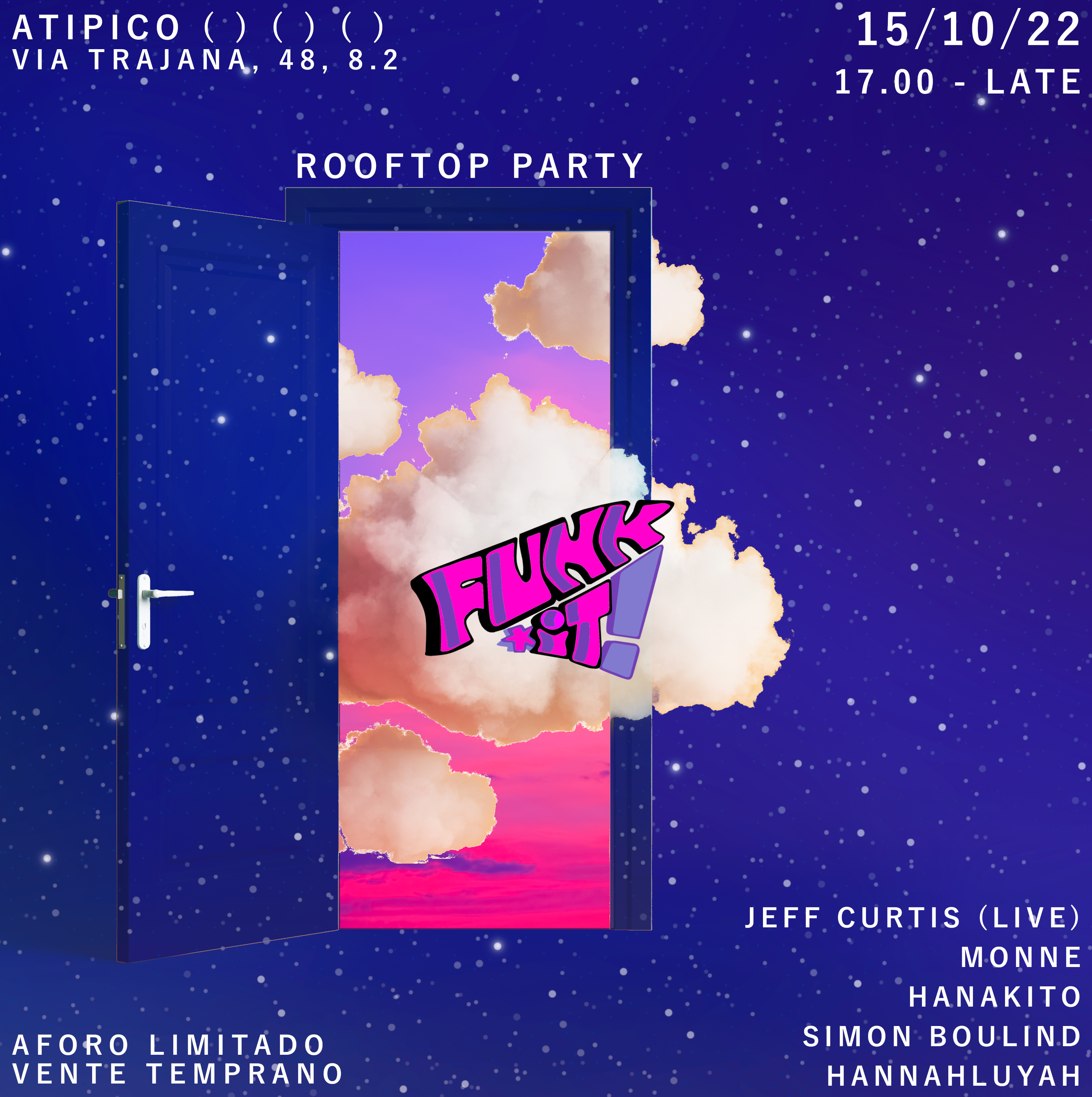 Funk It! Rooftop Party at Atipico [Free Entry] - フライヤー表