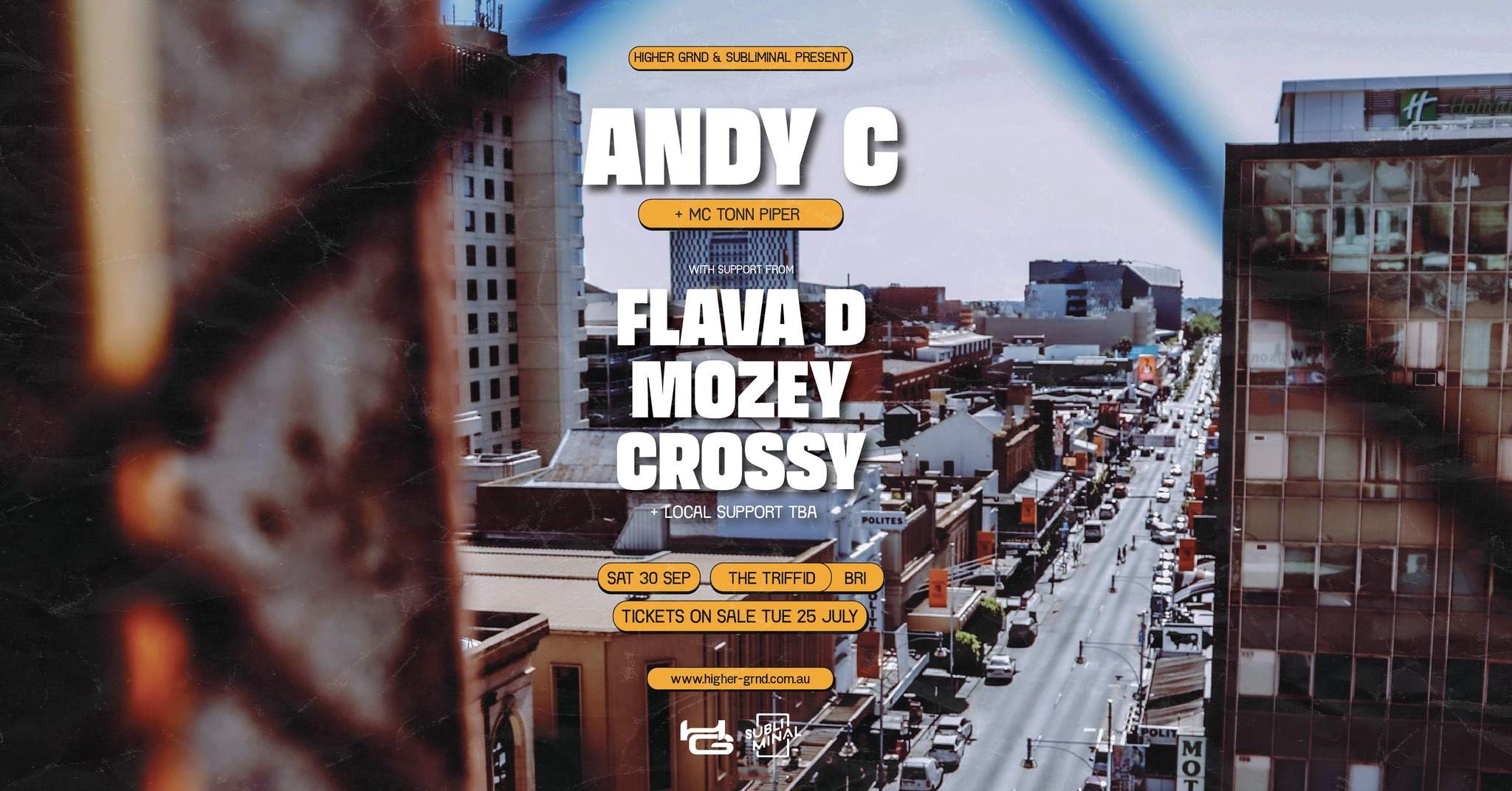 Higher Grnd + Subliminal present: Andy C, Flava D, Mozey & Crossy - フライヤー表