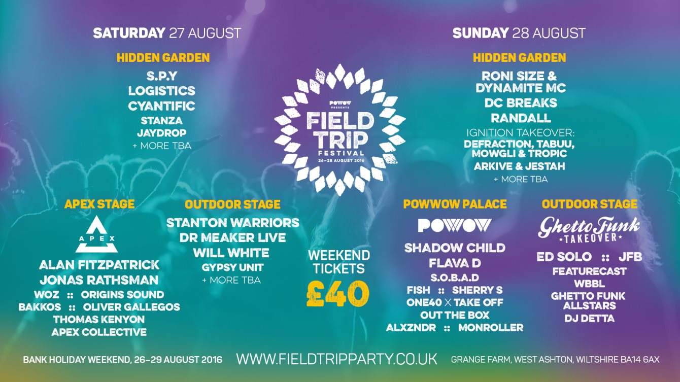 Field Trip Festival 2016 - フライヤー表