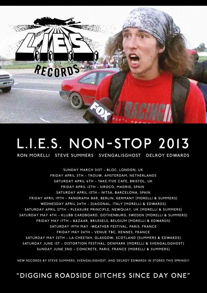 L.I.E.S. Non-Stop 2013 - Página frontal