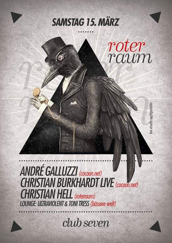 Roter Raum W/ André Galluzzi & Christian Burkhardt Live - フライヤー表