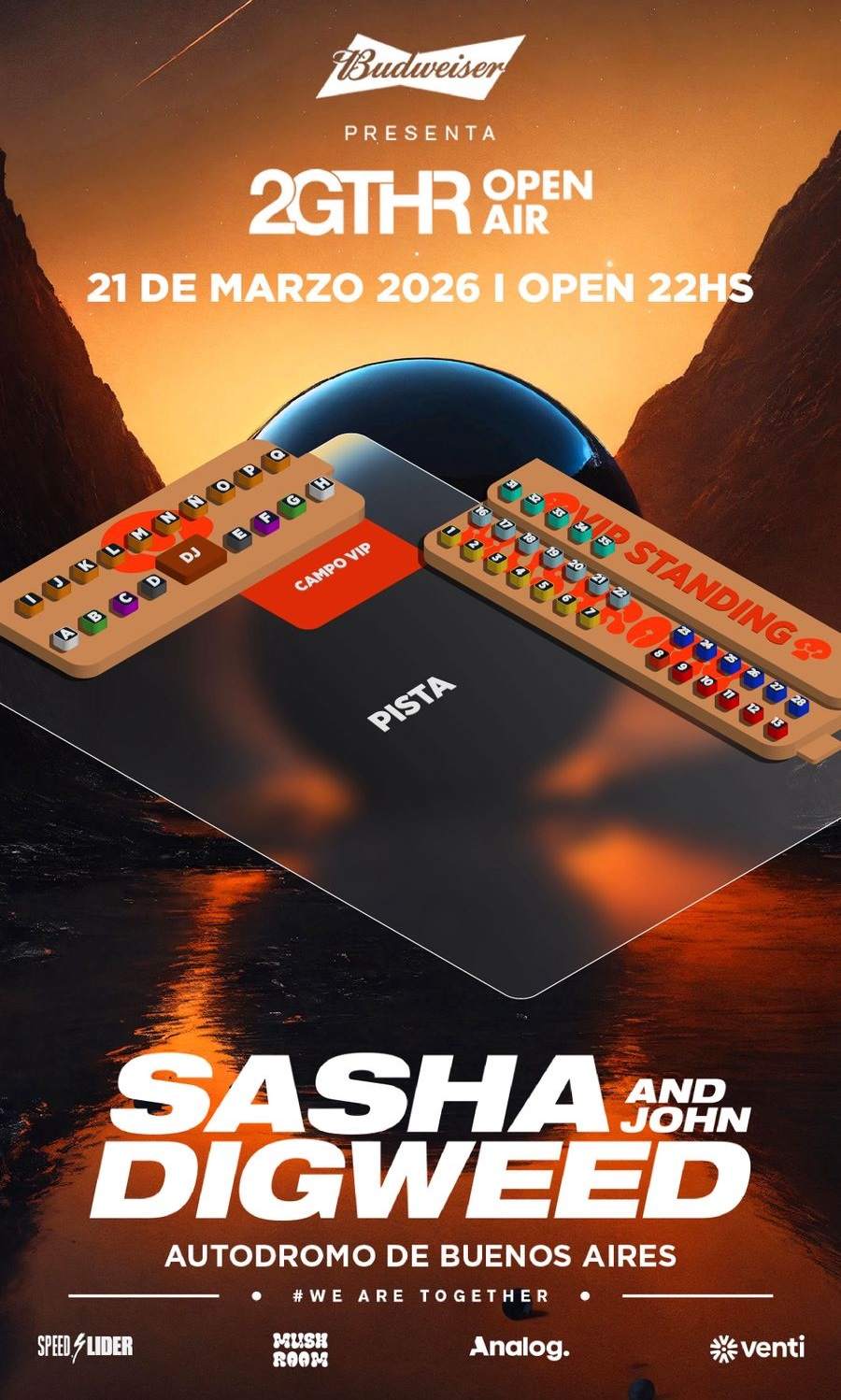 Sasha & John Digweed + Simon Vuarambon [OPEN AIR] - by 2GTHR, AUTODROMO ...