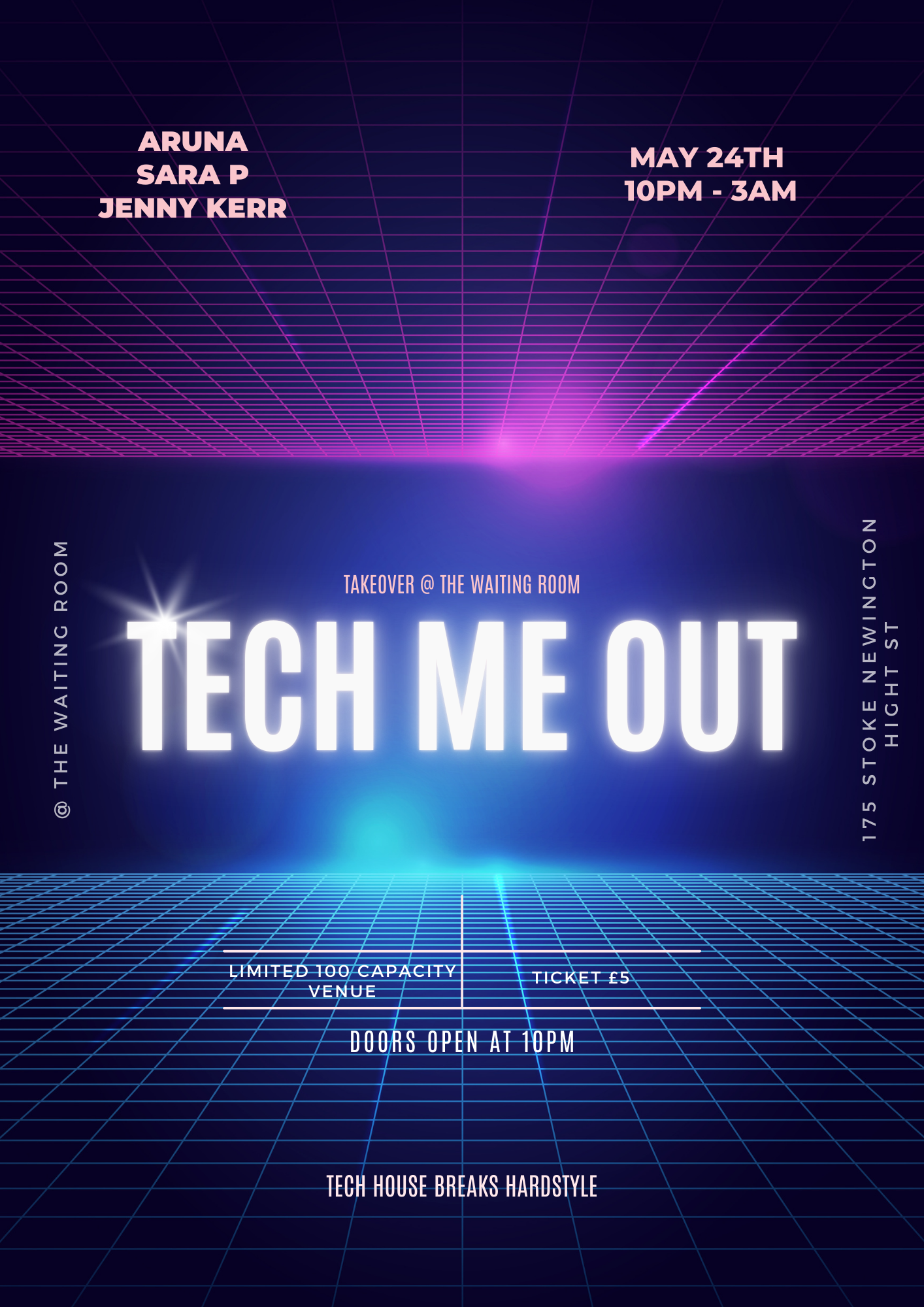 TECH ME OUT at The Waiting Room, London