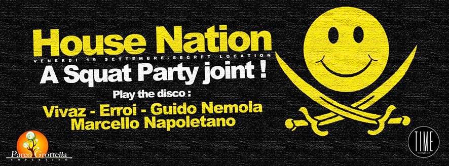 Squat Party - House Nation Edition - フライヤー裏