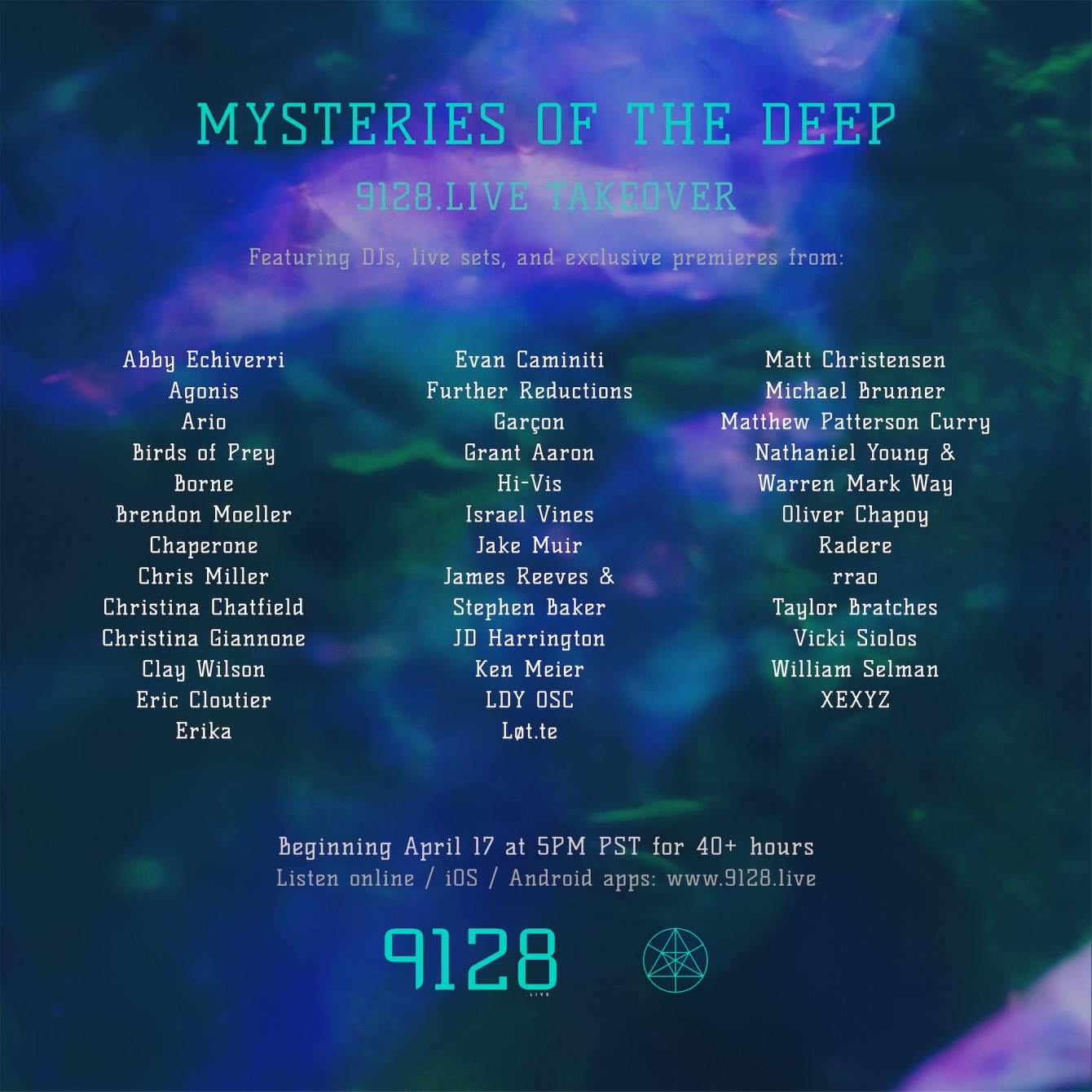 Mysteries Of The Deep – 9128.Live Weekend Takeover - Página frontal