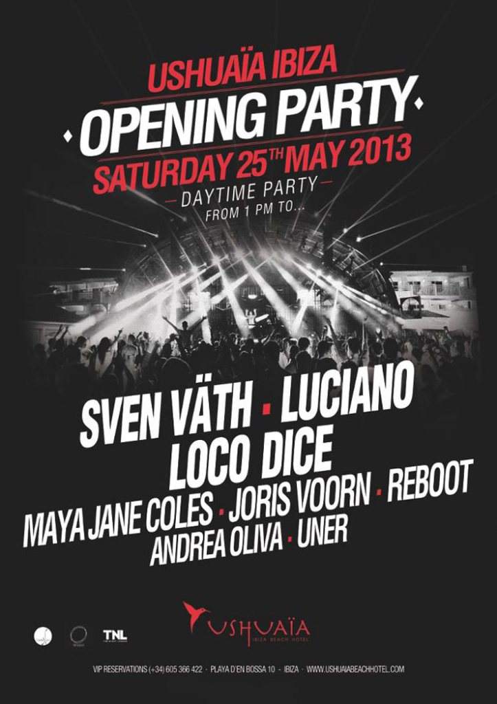 Ushuaia Ibiza Opening Party 2013 - Página frontal
