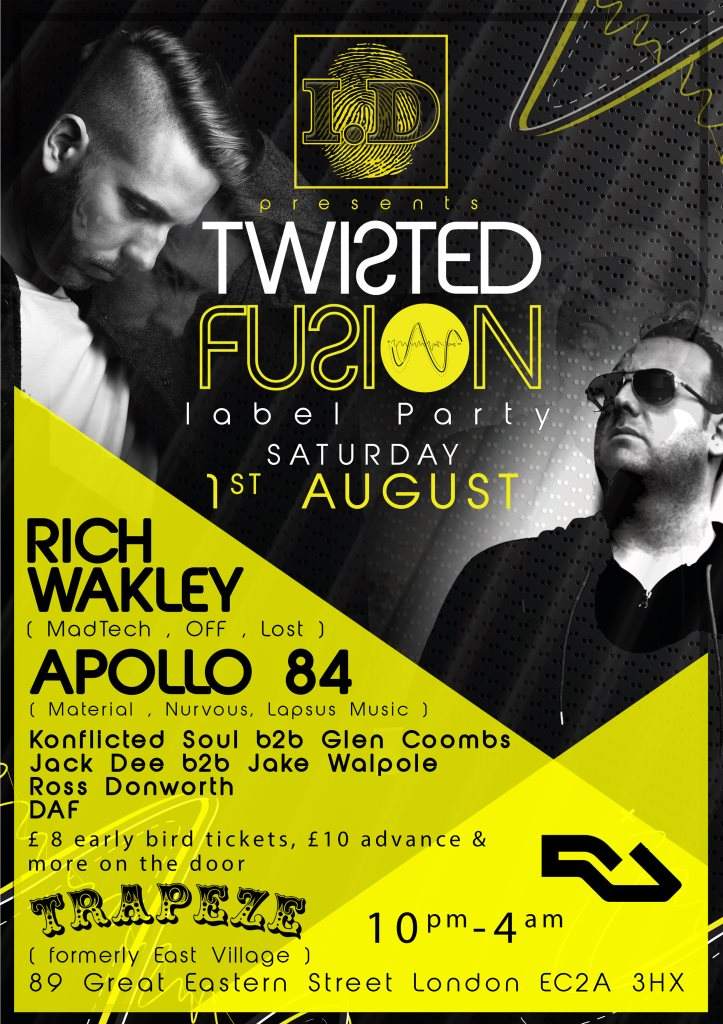I.D presents Twisted Fusion - Rich Wakley / Apollo 84 / Jack Dee & Jake Walpole - Página frontal