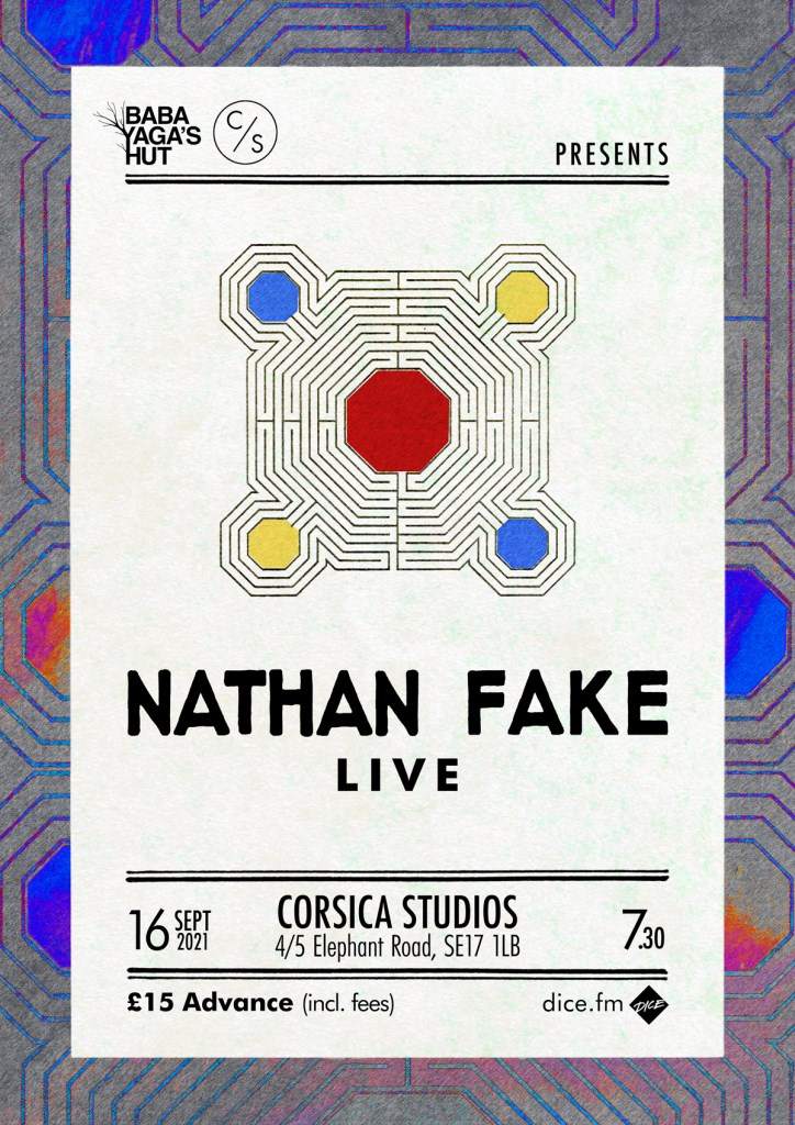 Nathan Fake Live - フライヤー表