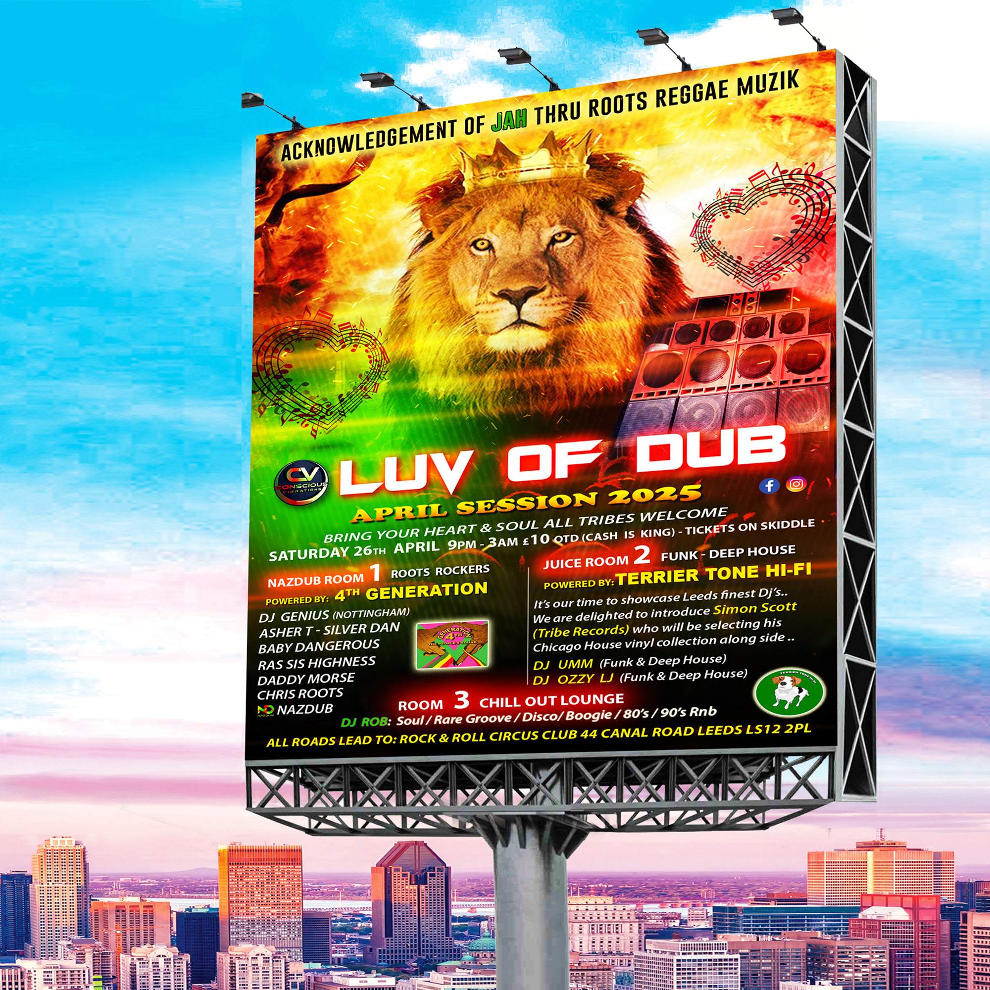 Luv Of Dub April Session 2025 at Rock n Roll Circus, Leeds
