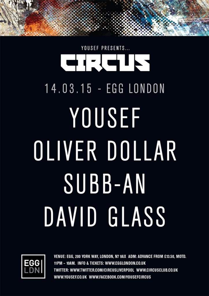 Circus: Yousef, Subb-an, Oliver Dollar, David Glass and Lauren Lo Sung presents Lolife - Página frontal