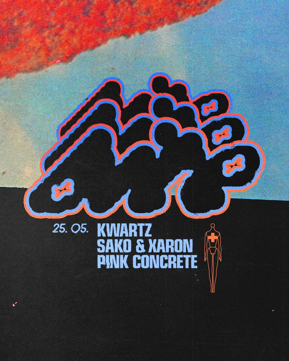 BITE: Kwartz, Sako & Xaron, Pink Concrete - フライヤー表