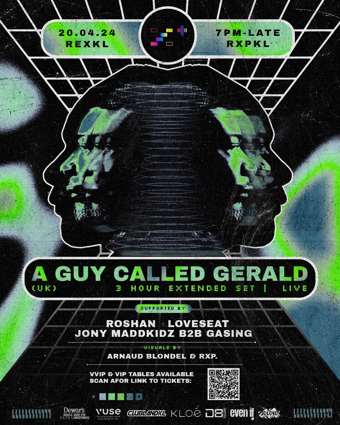 RXP+ pres. A Guy Called Gerald LIVE (UK) - Página frontal