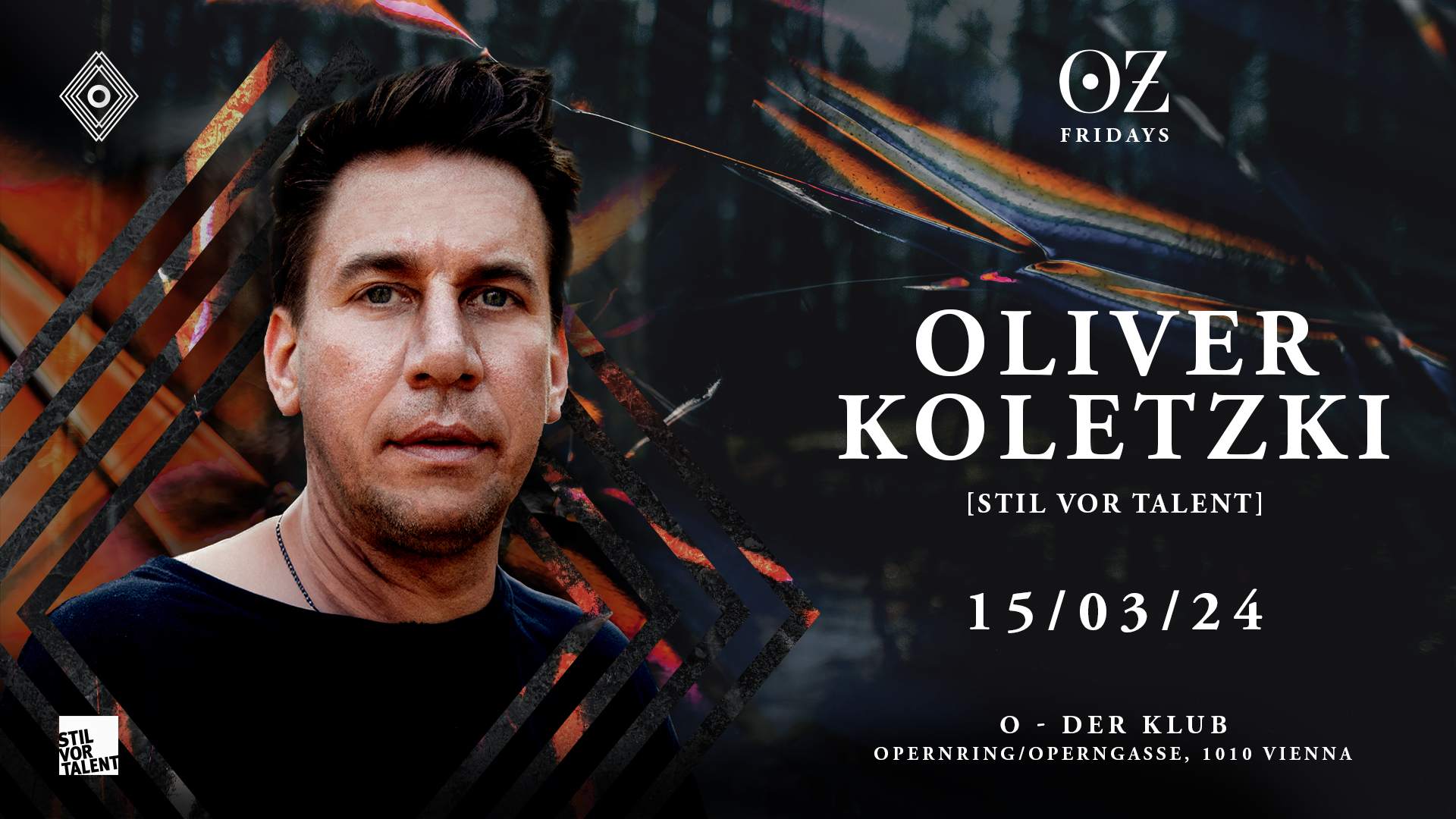 Oz with Oliver Koletzki - フライヤー表