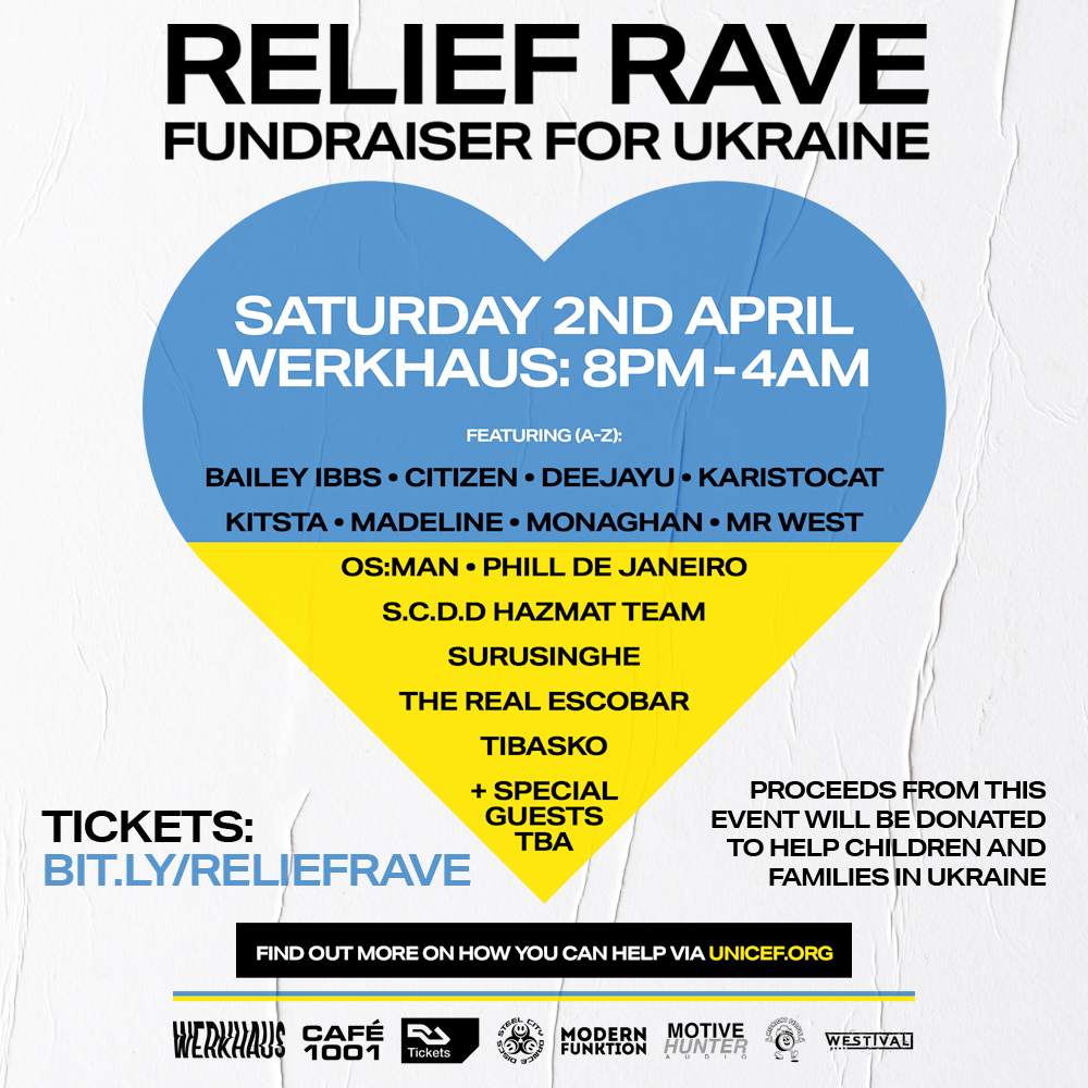 Werkhaus - Relief Rave (An Ukraine Fundraiser Event) - Página frontal