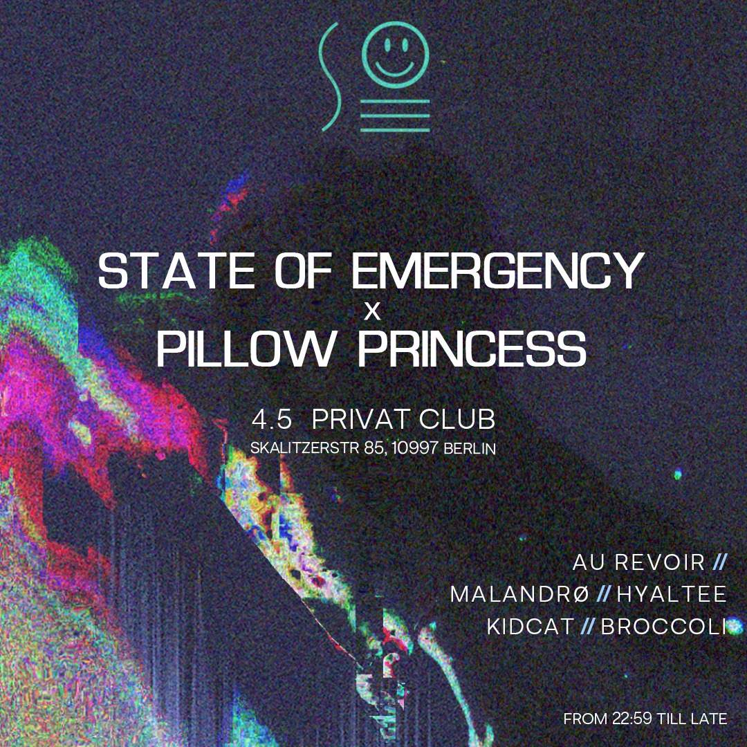 State of Emergency x Pillow Princess - Página frontal