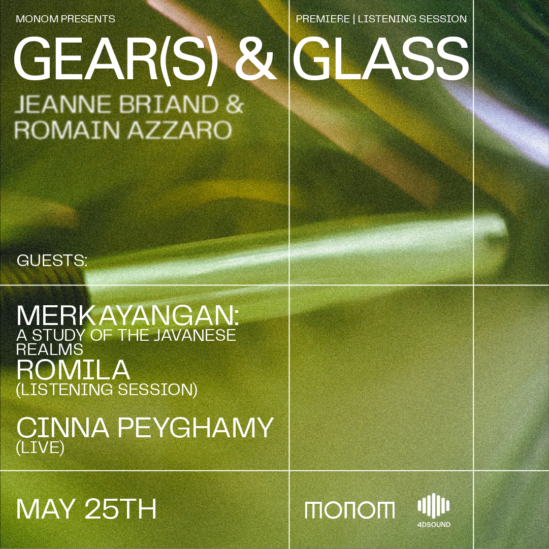 MONOM presents: Gear(s) & Glass - フライヤー表