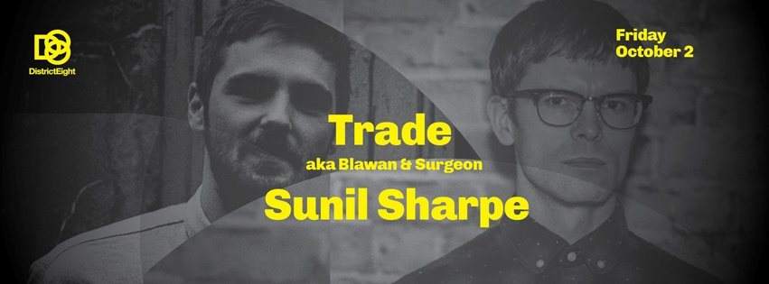 Trade (Blawan + Surgeon) & Sunil Sharpe - フライヤー表
