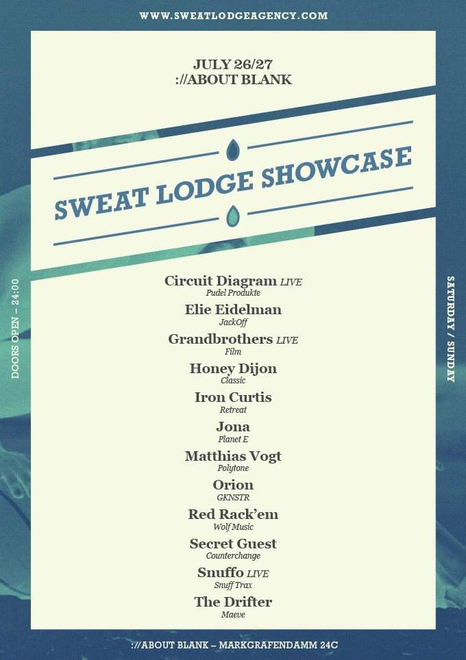 Sweat Lodge Showcase - Página frontal