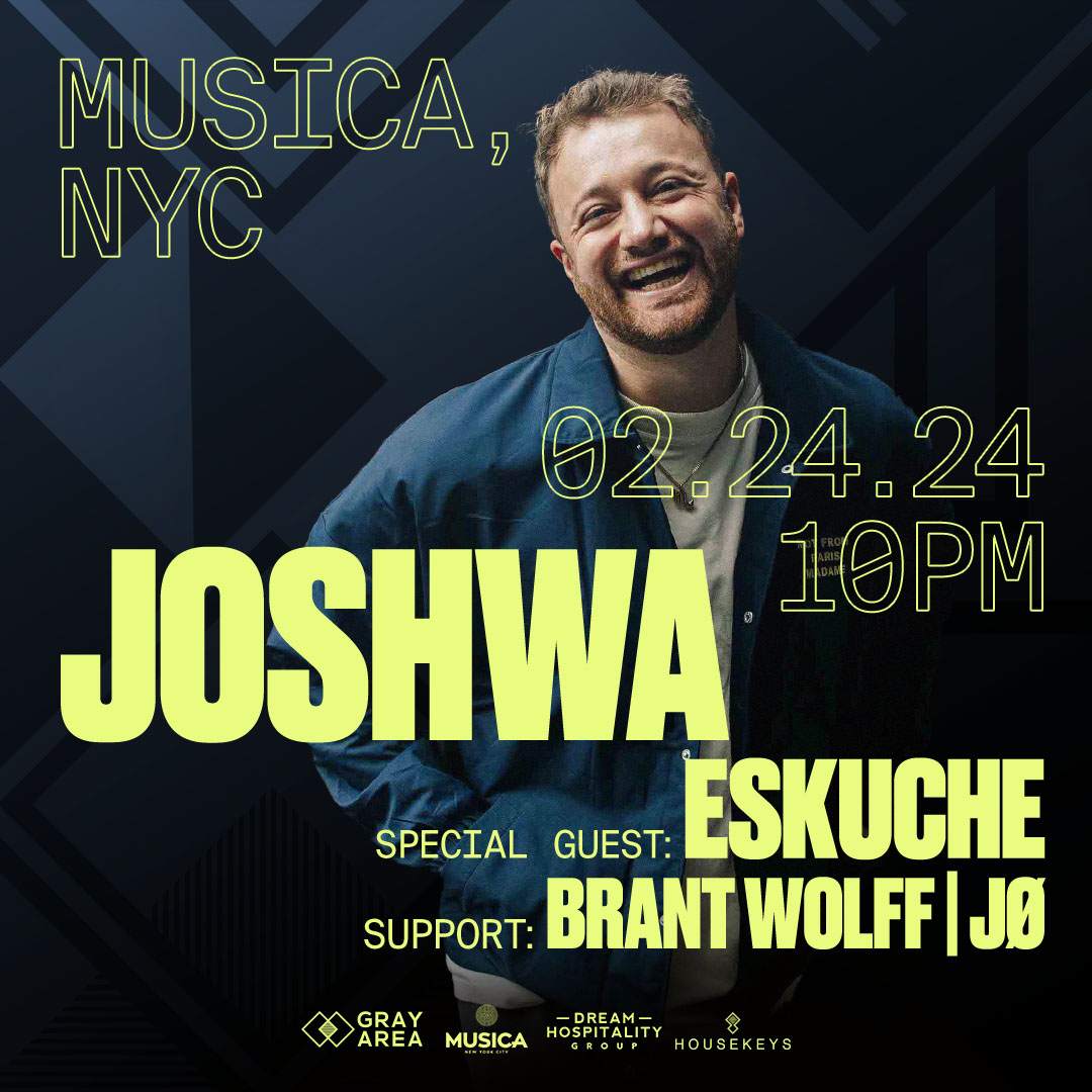 Joshwa w. Eskuche & Guests at Musica NYC by Gray Area - フライヤー表