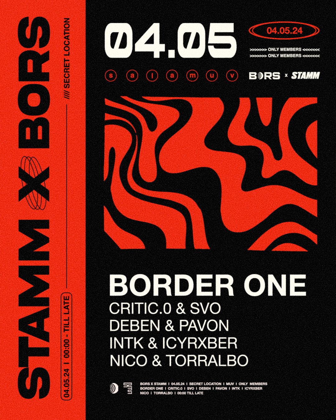 Stamm x Bors // Border One - フライヤー表