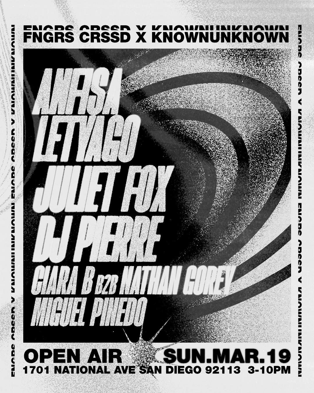 FNGRS CRSSD presents Anfisa Letyago + Juliet Fox + DJ Pierre - Página frontal