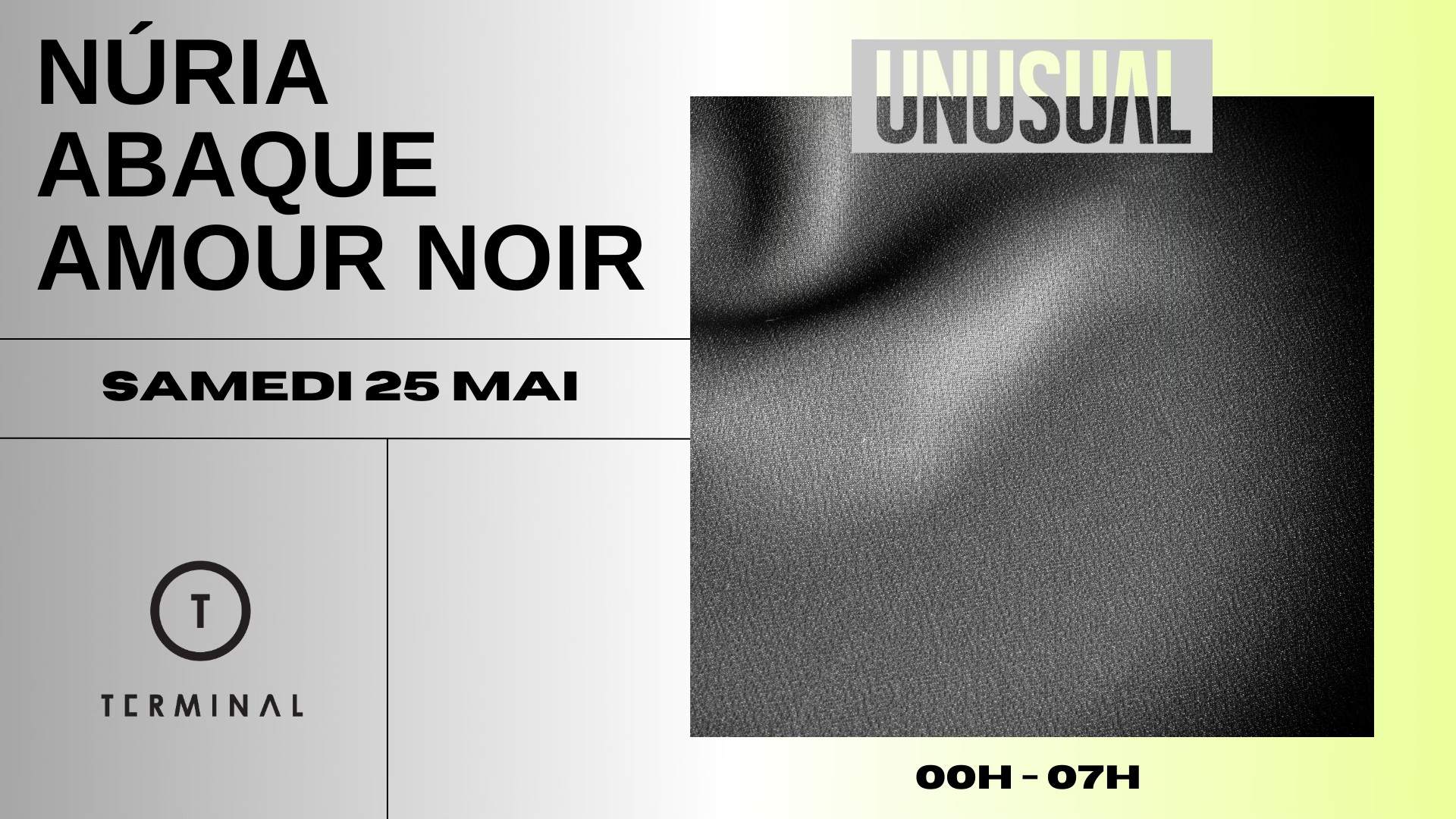 Unusual Records: Núria, Abaque, Amour Noir - Página frontal