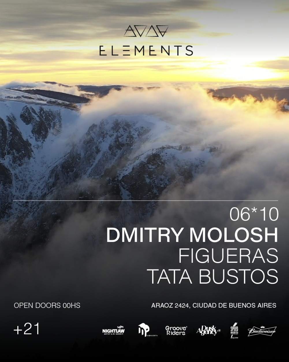 Dmitry Molosh - by Elements, Palermo - フライヤー表