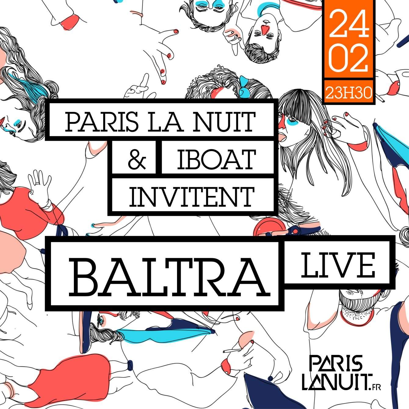 Paris La Nuit Invite Baltra Live et Iboat Djs - Página frontal