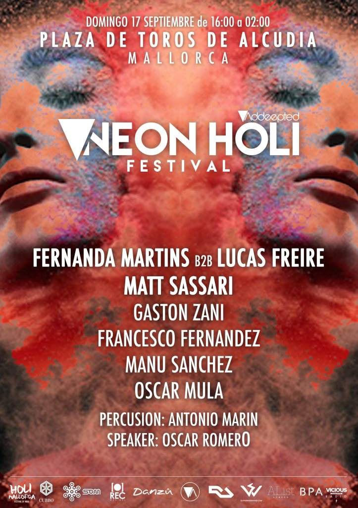 Addeepted Neon Holi Festival - Página frontal