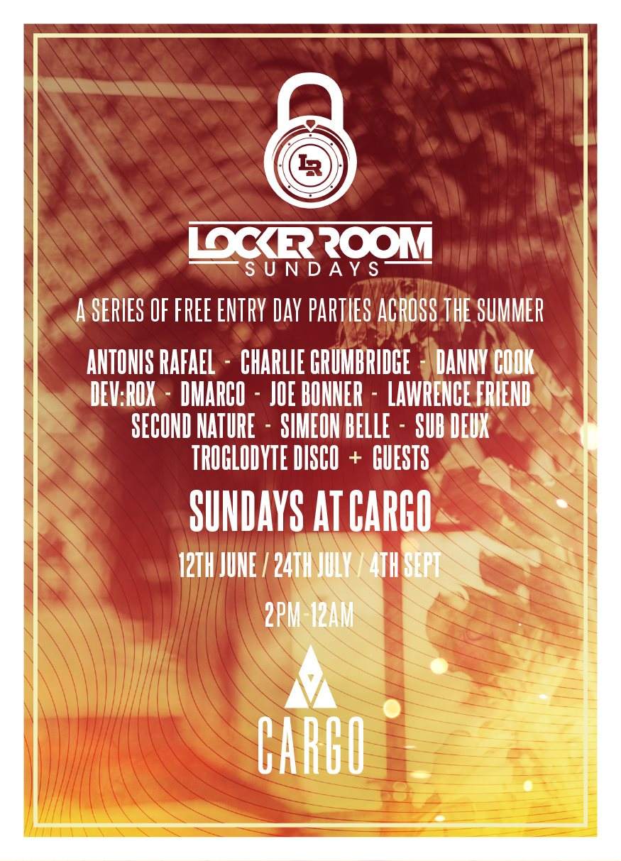 Locker Room Sundays - Free Entry - Day Party - フライヤー表