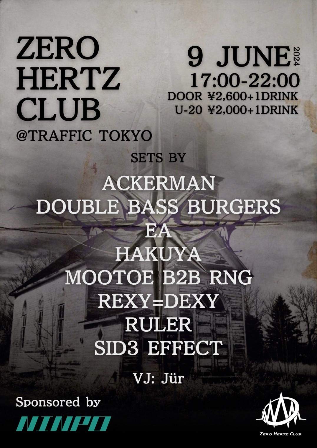 ZERO HERTZ CLUB at Traffic, Tokyo
