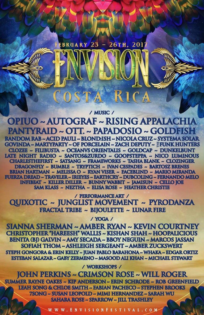 Envision Festival 2017 - フライヤー表