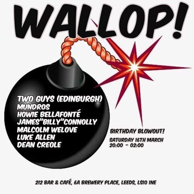 Wallop! Residents Birthday Blow Out bei The 212 Café & Bar, Leeds