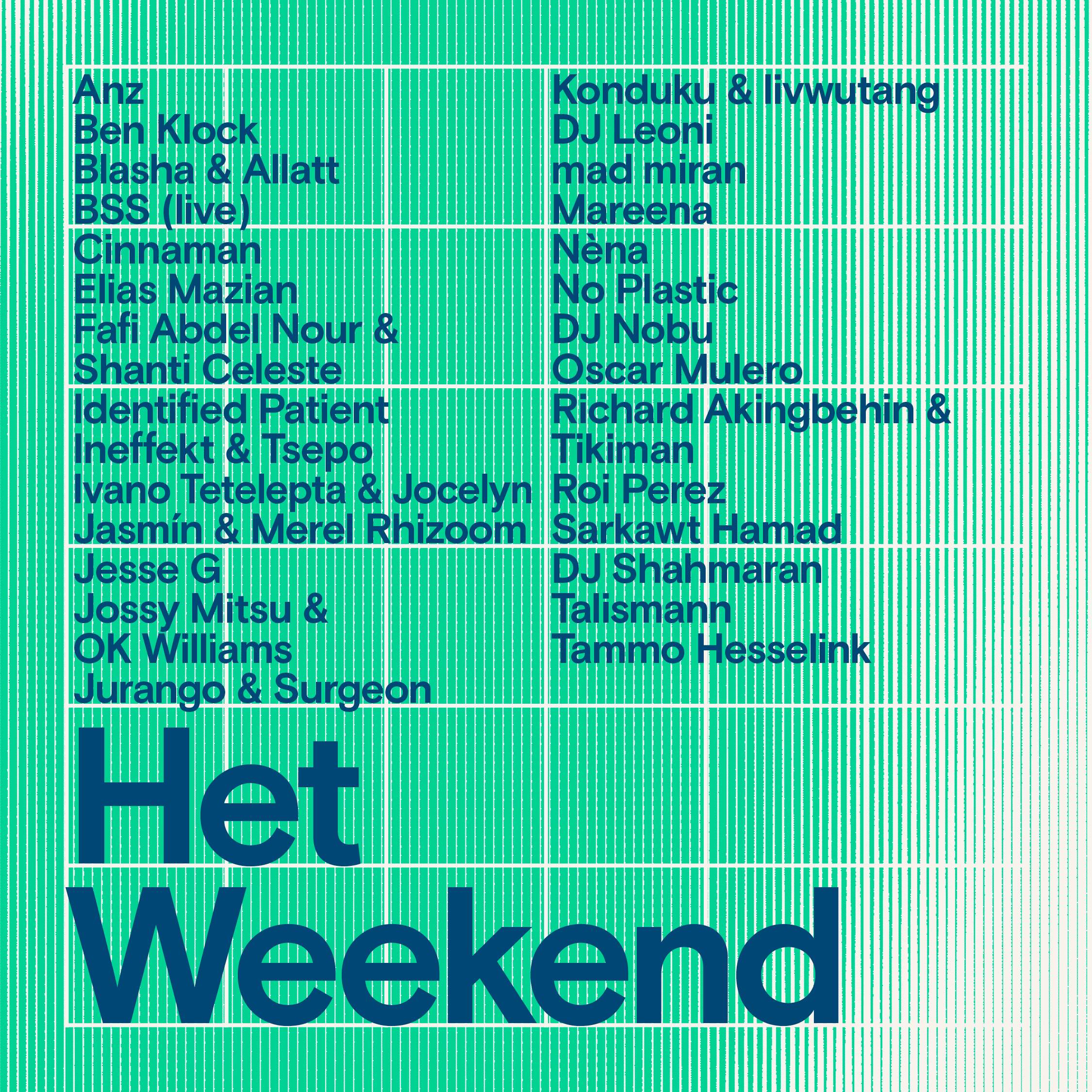 Het Weekend ADE 21-23/10 - フライヤー表