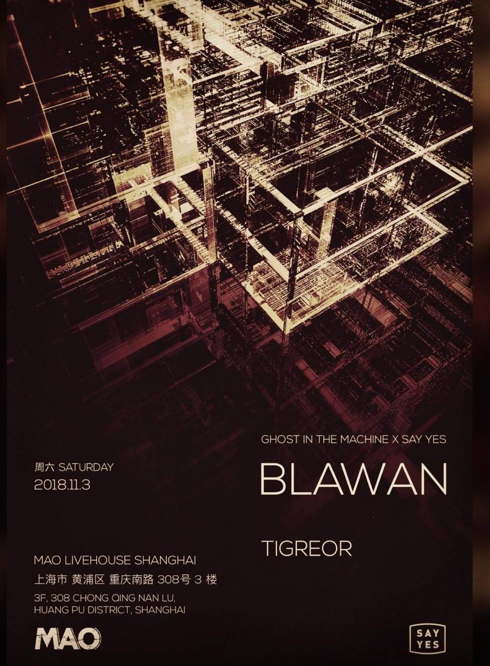 Say Yes: Blawan - Página trasera