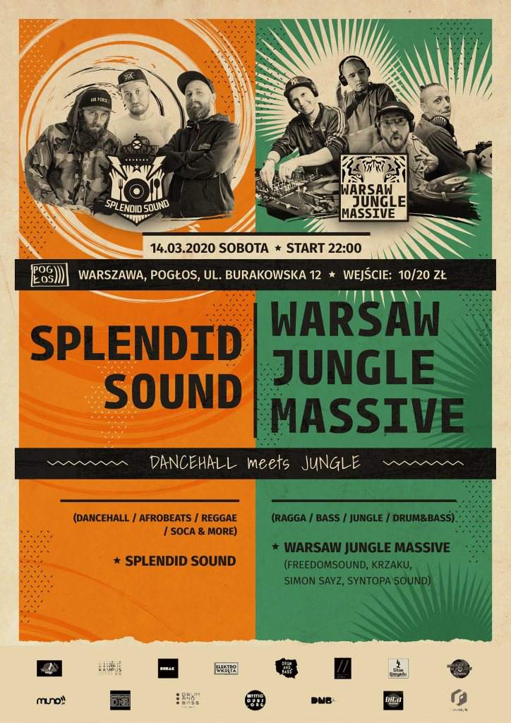 Warsaw Jungle Massive & Splendid Sound - フライヤー表