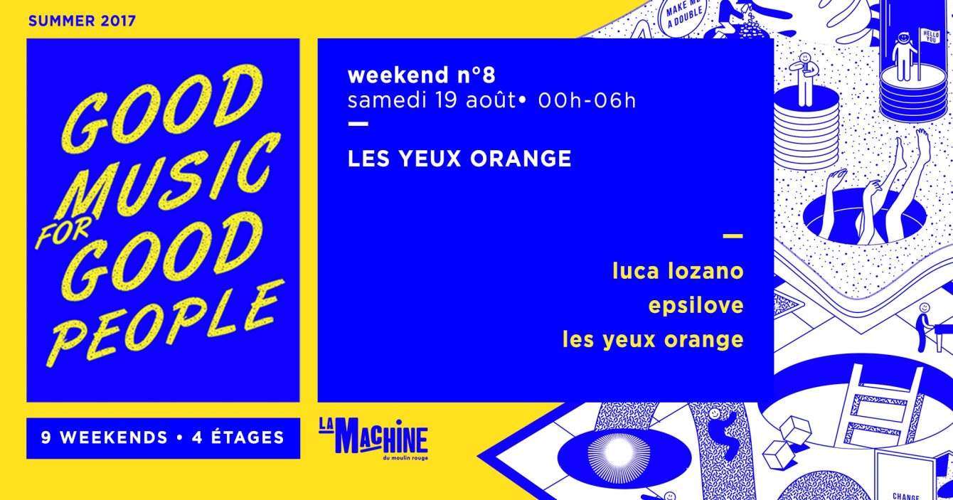 Les Yeux Orange • Luca Lozano — Epsilove - フライヤー表