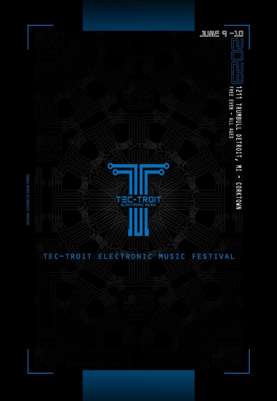 TEC - TROIT ELECTRONIC MUSIC FESTIVAL - フライヤー表
