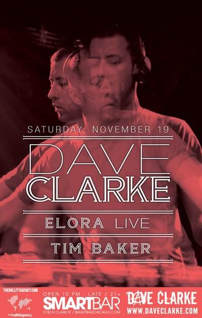 Dave Clarke, Elora (Live), Tim Baker - Página frontal