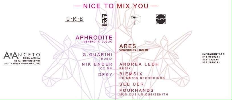 Nicetomixyou presents: Ares - フライヤー表