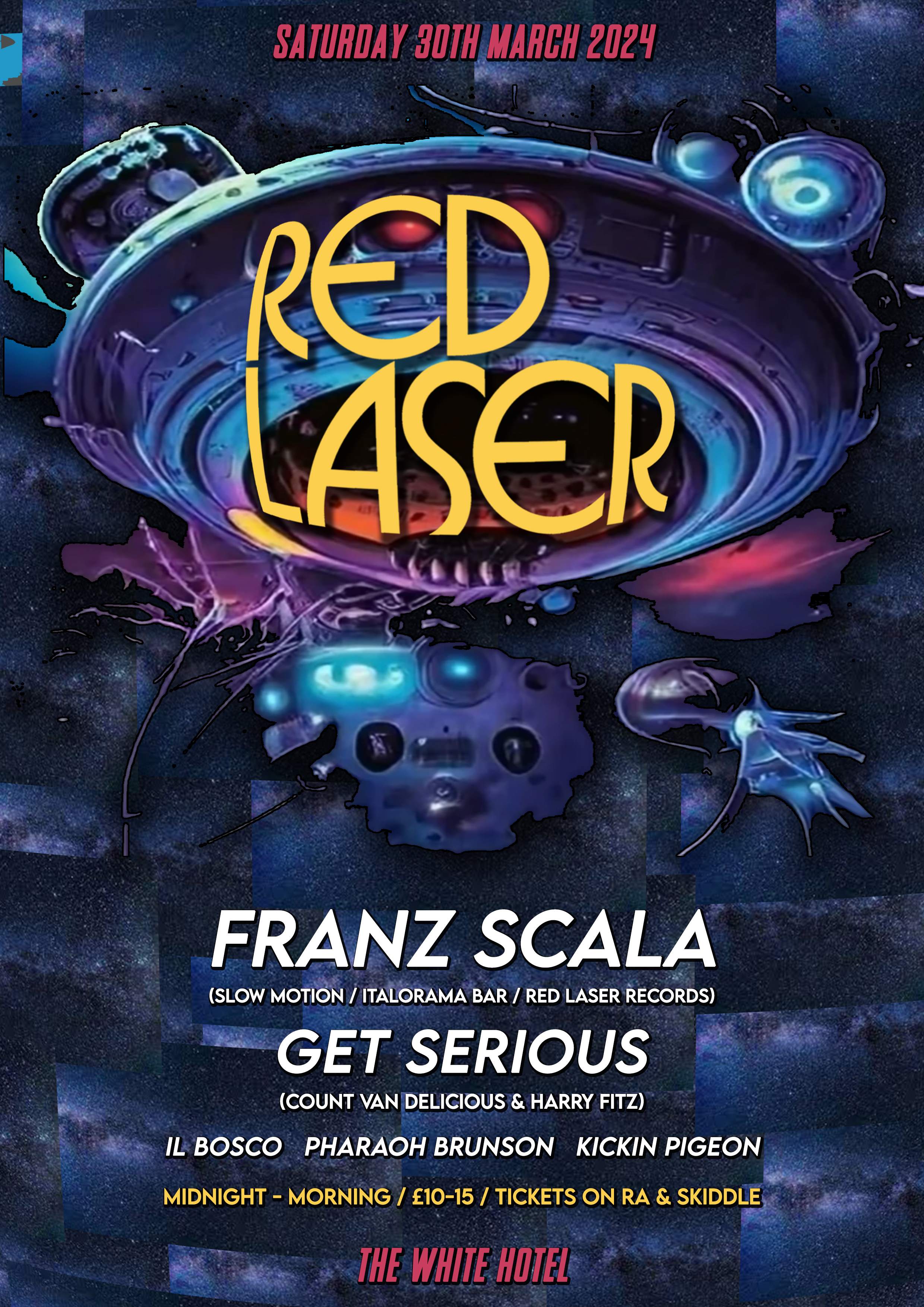 Red Laser Diskoteque with Franz Scala at The White Hotel, Manchester