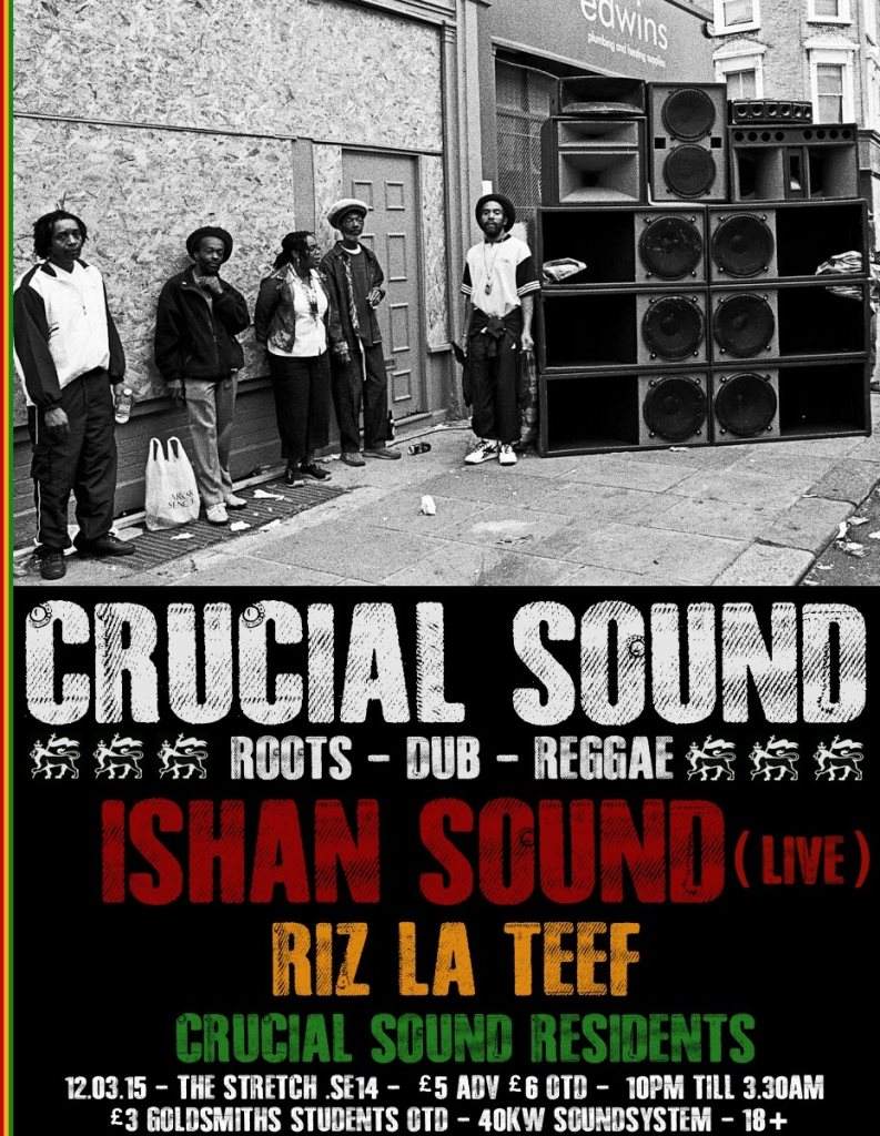 Crucial Sound - Ishan Sound, Riz La Teef, Crucial Sound Residents - Página frontal