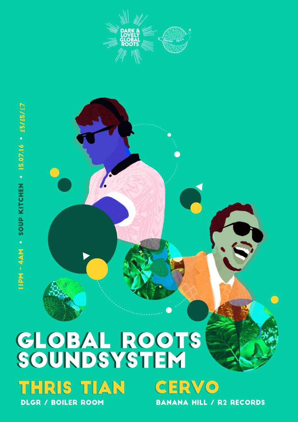Global Roots Soundsystem with Thris Tian, Cervo & JVC - フライヤー表