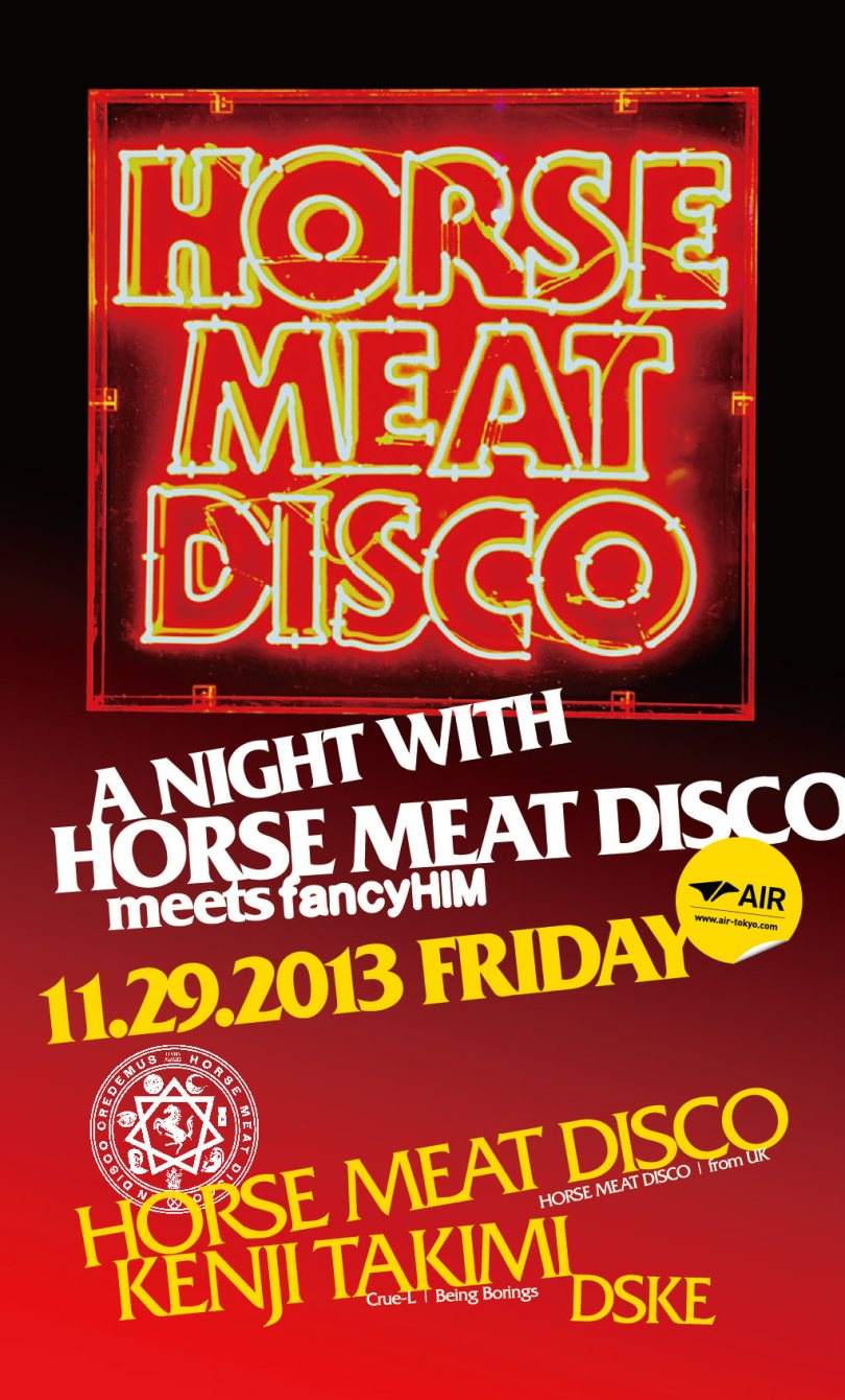 A Night with Horse Meat Disco - フライヤー裏