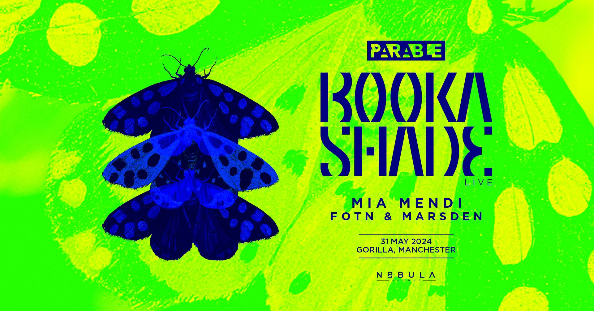 Parable presents: Booka Shade live in Manchester - Página frontal