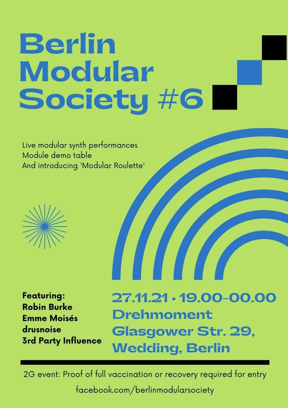 Berlin Modular Society - フライヤー表