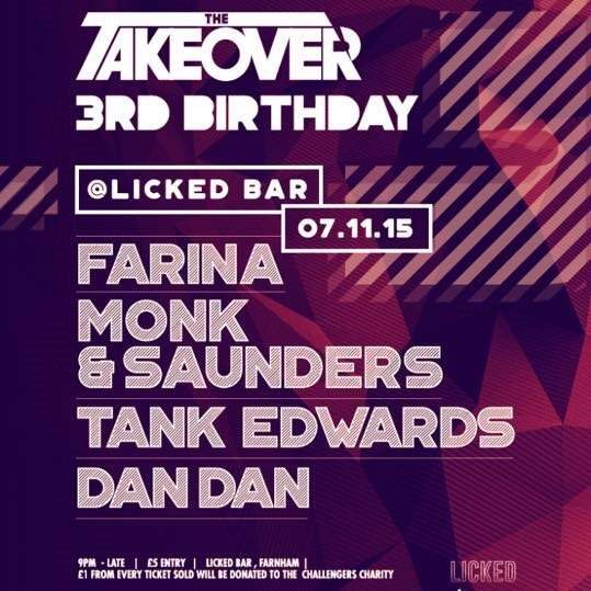The Takeover 3rd Birthday - フライヤー表