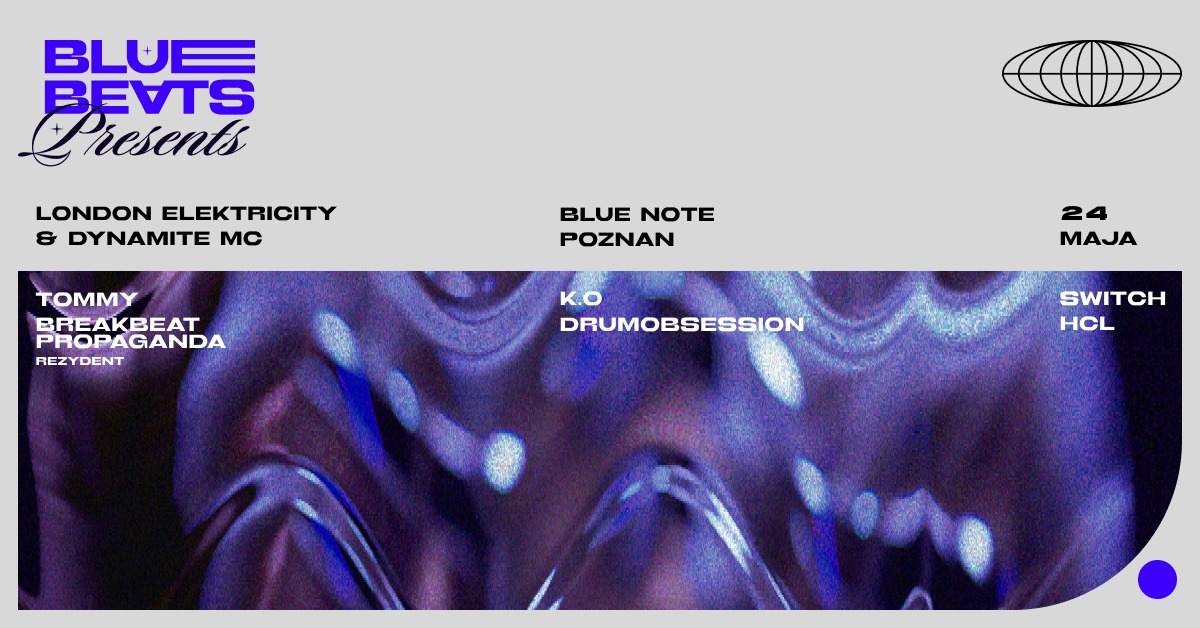 Blue Beats presents: London Elektricity & Dynamite MC - Página frontal
