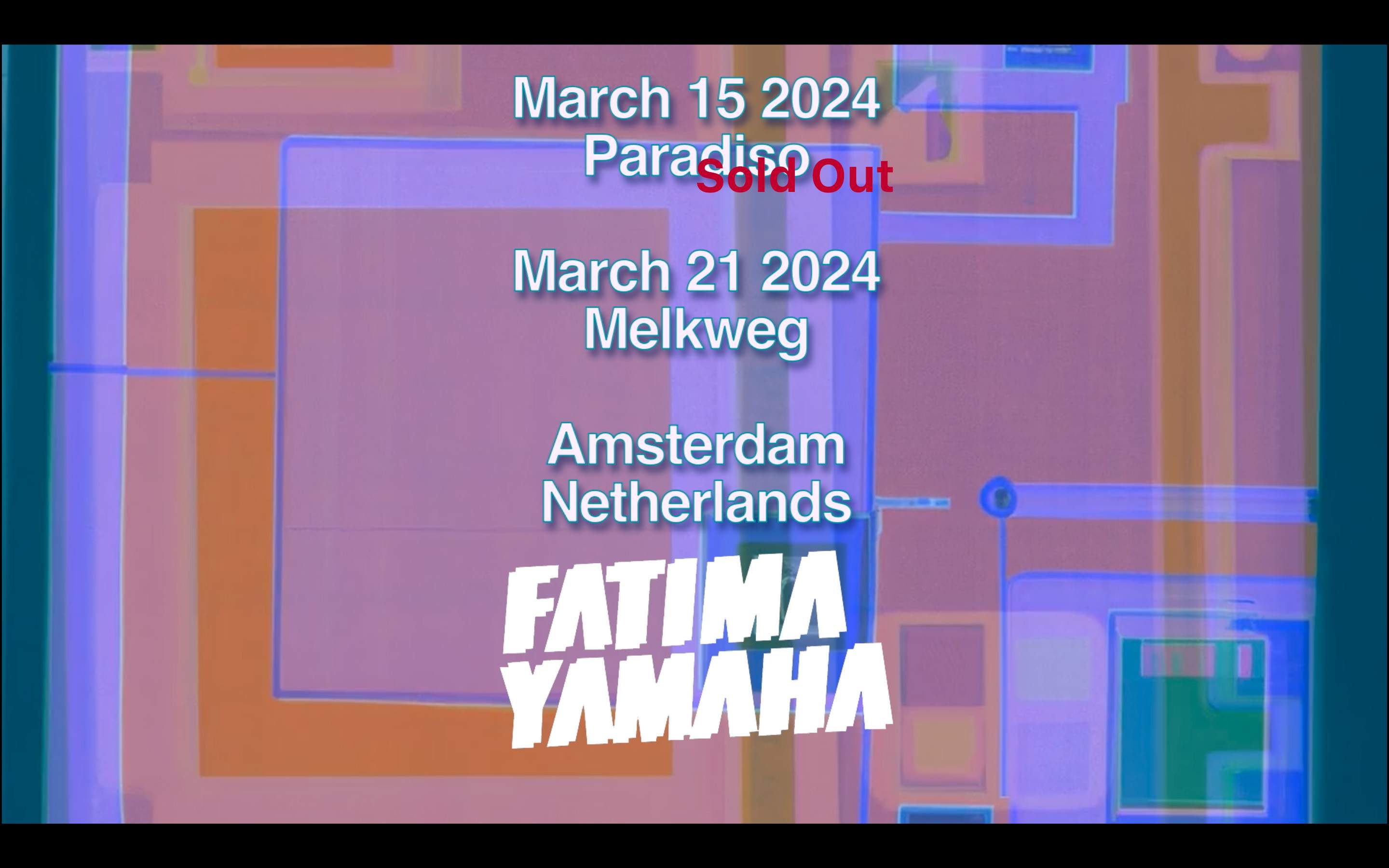 Fatima Yamaha (Live) - Amsterdam - フライヤー表